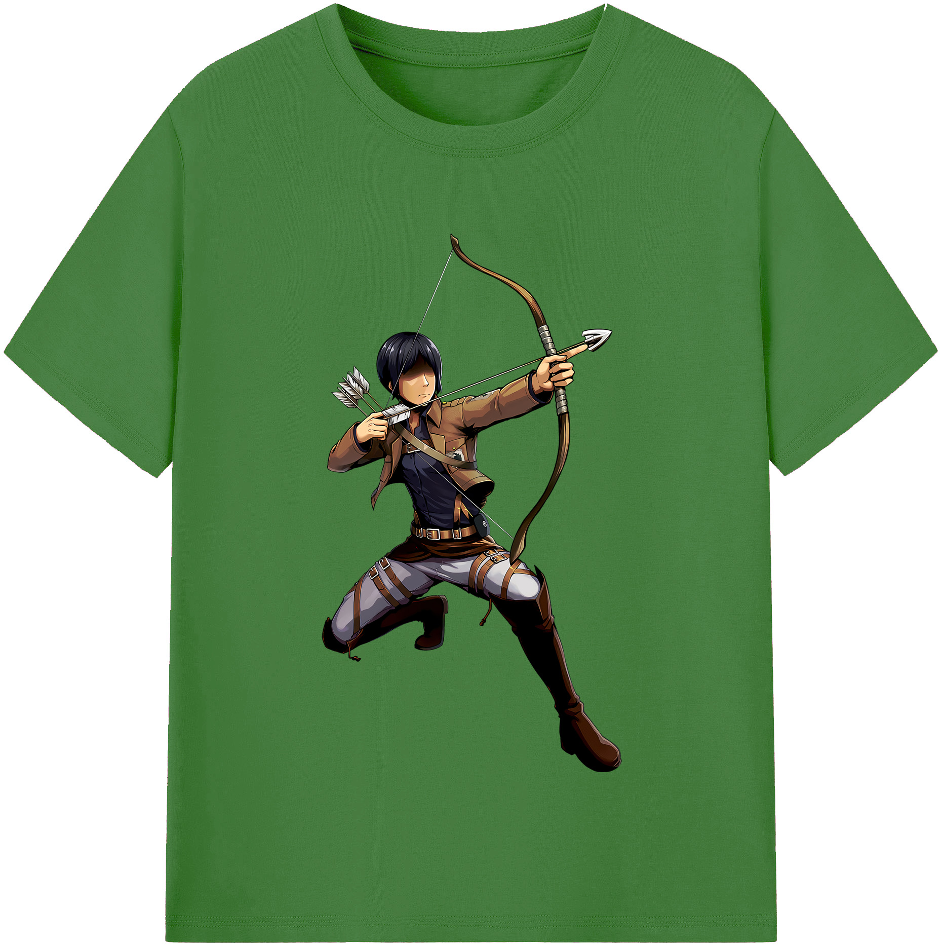 （画像用） 進撃の巨人 Attack on Titan レディースカジュアルプリントTシャツ（綿100％）